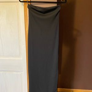 NWOT Midi strapless black dress